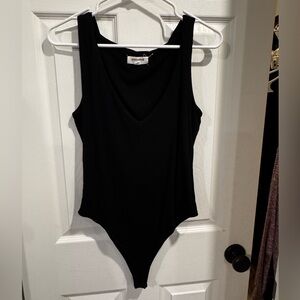 Mittoshop Black Sleeveless Bodysuit